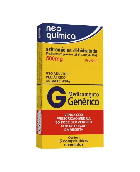 Medicamento azitromicina 500mg